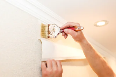 Pose de papier peint à Neau — revêtements muraux et toiles de verre